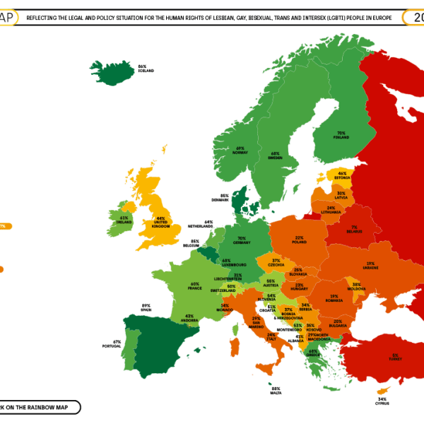 Spain replaces Malta as #1 for LGBTQ rights in&nbsp;Europe
